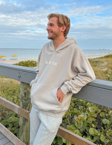 Inspirational Grey Unisex Hoodie for Everyday Comfort and Strength