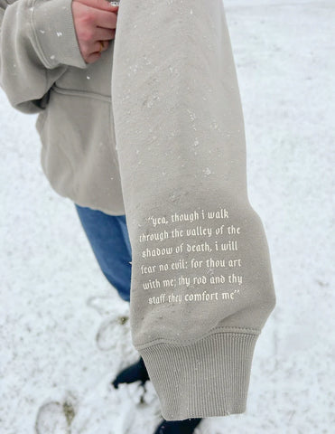 Inspirational Grey Unisex Hoodie for Everyday Comfort and Strength