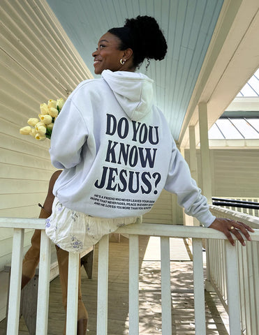 Do You Know Jesus Christian Hoodie | John 3:16 Scripture Unisex Sweatshirt
