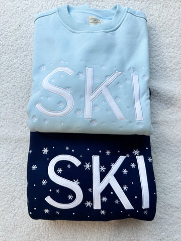 Cozy Snowflake Embroidered Sweatshirt for Winter Style