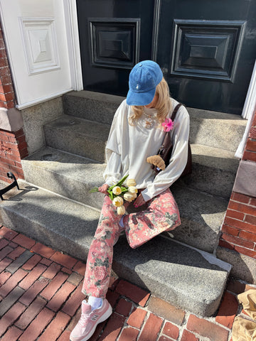 Ivory Corduroy Sweatshirt with Plush Lining for Cozy Everyday Style