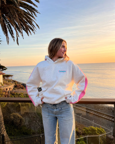 Oversized Pink Stripe Hoodie for Cozy Everyday Style