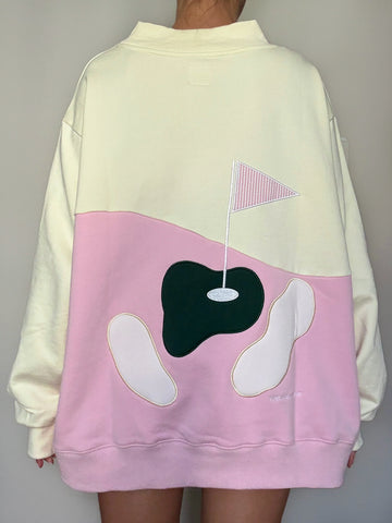 Cozy 100% Cotton Mockneck Sweatshirt for Effortless Golf Style