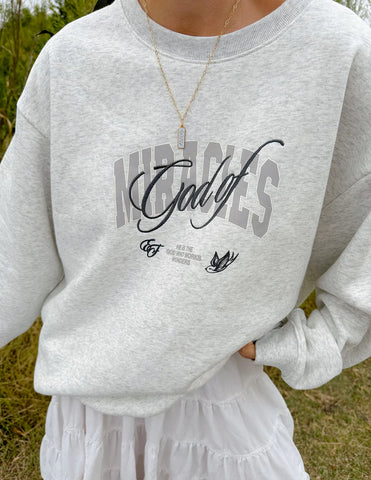 Faith-Inspired Unisex Crewneck with Miraculous Embroidery