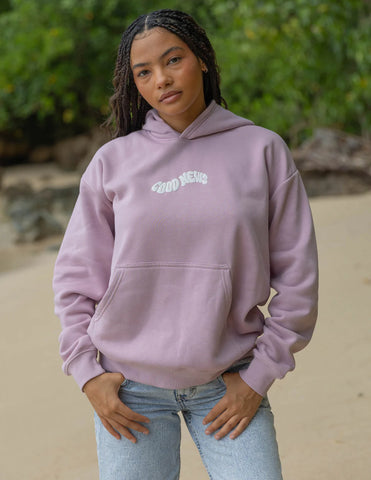 Soft Pink Hoodie with Inspirational Puff Print for Everyday Faith