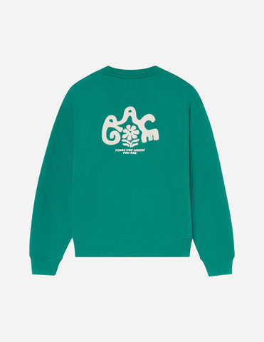 Soft Relaxed Unisex Crewneck Sweatshirt in Greenlake