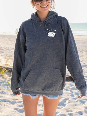 Double Sided Psalm 23 Hoodie | The Lord Is My Shepherd Christian Sweatshirt