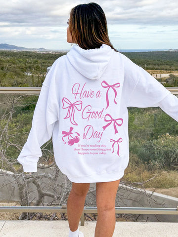 Coquette Bows Hoodie for a Sweet & Preppy Everyday Look