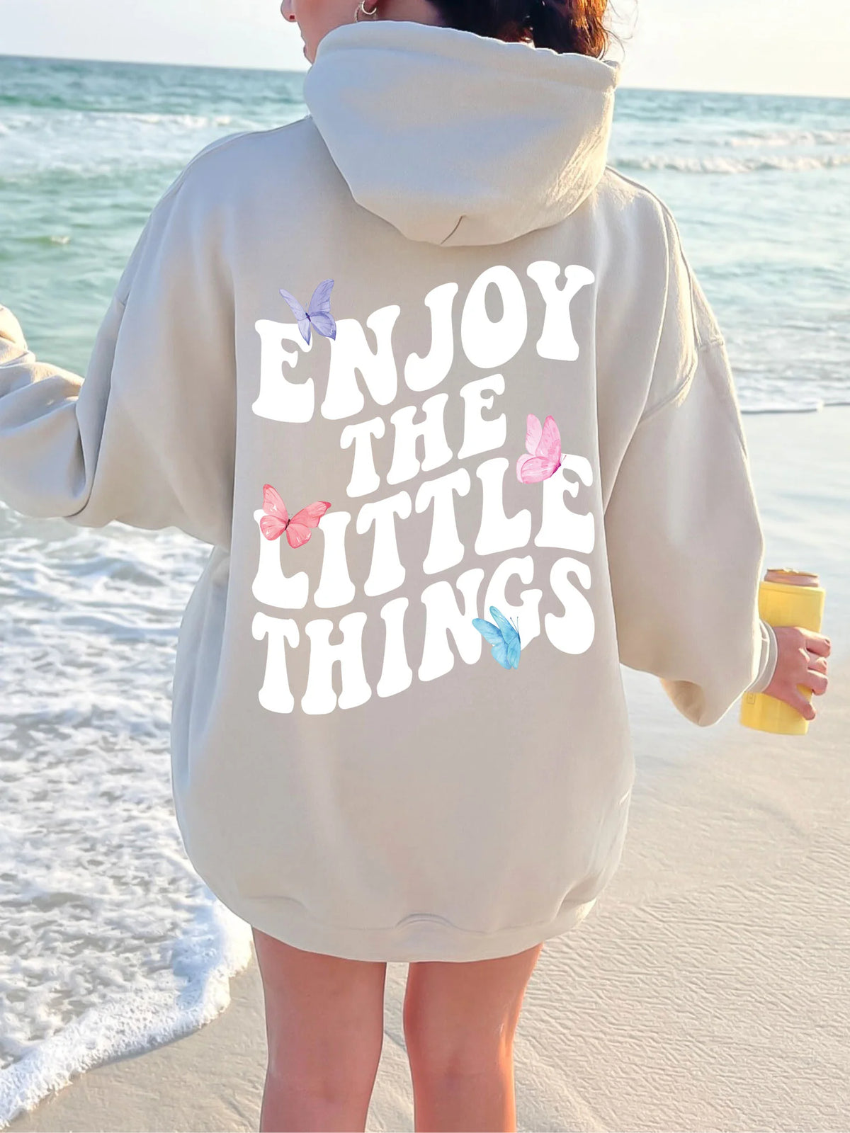Enjoy The Little Things Hoodie for Positive Vibes and Everyday Comfort