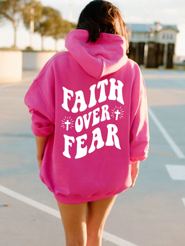 Faith Over Fear Hoodie | Inspirational Christian Sweatshirt for Everyday Comfort