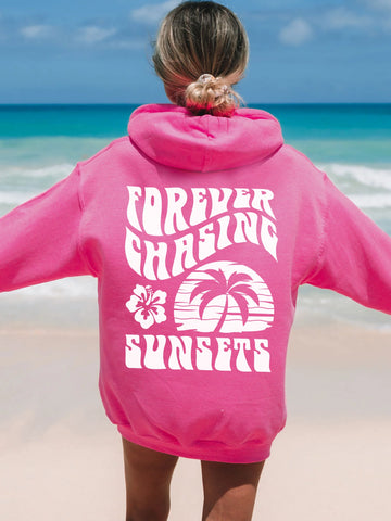 Double Sided Sunset Hoodie for Beachy Everyday Style