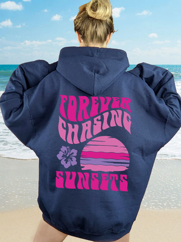 Coconut Girl Sunset Hoodie for Beachy Boho Style