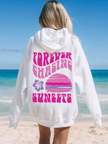 Coconut Girl Sunset Hoodie for Beachy Boho Style