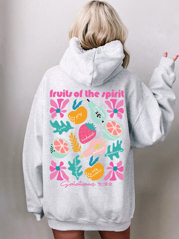 Fruits of the Spirit Christian Hoodie | Cozy Oversized Faith Apparel