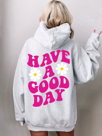Positive Message Hoodie in Soft Pink for Everyday Good Vibes