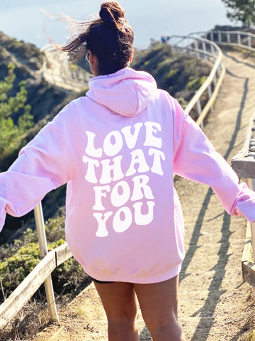Preppy Love That For You Hoodie for Cozy Everyday Style
