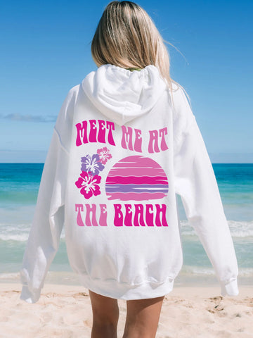 Hibiscus Beach Hoodie for Your Perfect Summer Day Outfit