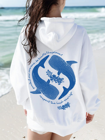 Whale Shark Hoodie for Ocean Conservation | Cozy Eco-Friendly Sweatshirt