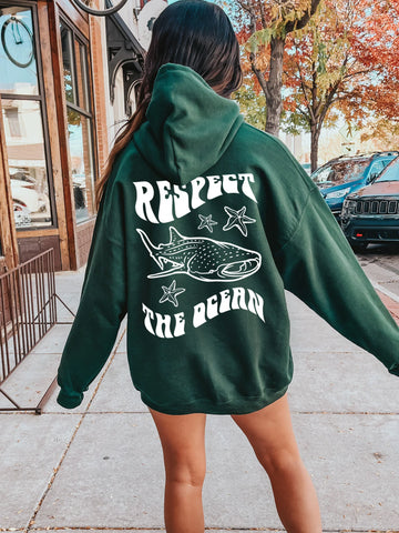 Ocean Conservation Whale Shark Hoodie for Beachy Everyday Style