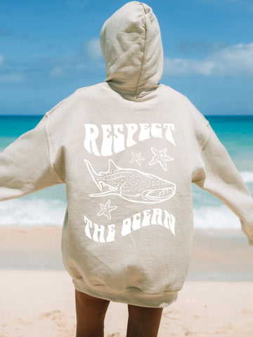 Ocean Conservation Whale Shark Hoodie for Beachy Everyday Style