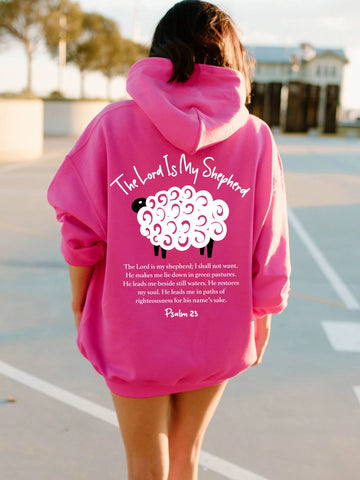 Double Sided Psalm 23 Hoodie | The Lord Is My Shepherd Christian Sweatshirt