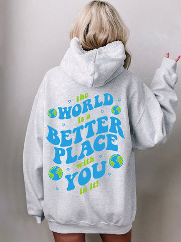 Mental Health Awareness Hoodie with Inspirational Message for Self Love