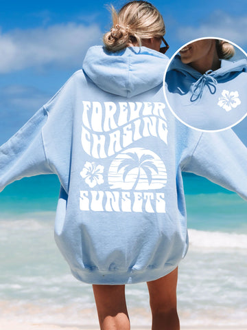 Double Sided Sunset Hoodie for Beachy Everyday Style