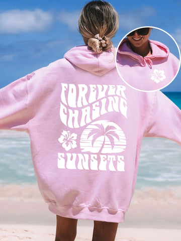 Double Sided Sunset Hoodie for Beachy Everyday Style