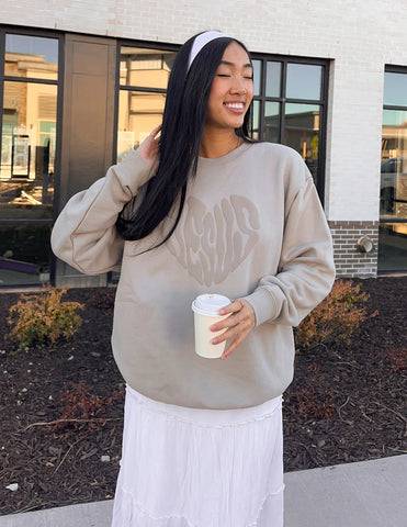 Heart & Soul Christian Crewneck Sweatshirt for Everyday Faith