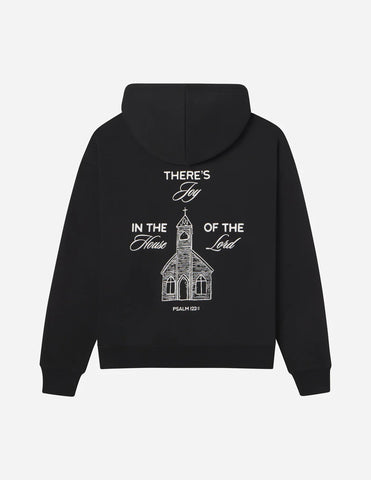 Cozy Unisex Hoodie with Inspirational Psalm 122:1 Scripture Design