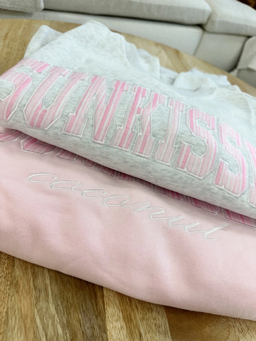Soft Pink Striped Sweatshirt for Effortless Everyday Style