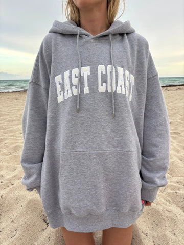 Oversized Embroidered Hoodie for Effortless Coastal Style