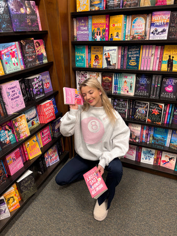 Pearl Grey 8 Ball Embroidered Sweatshirt for Effortless Street Style