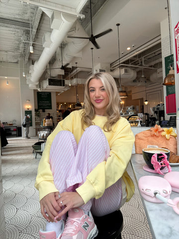 Vibrant Banana Yellow Embroidered Sweatshirt for Effortless Street Style