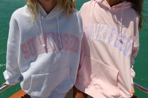 Soft Pink Embroidered Varsity Hoodie for Effortless Streetwear Style