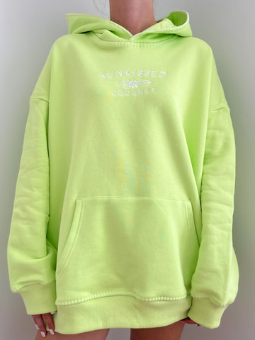 Soft Lime Green Oversized Hoodie for Everyday Comfort