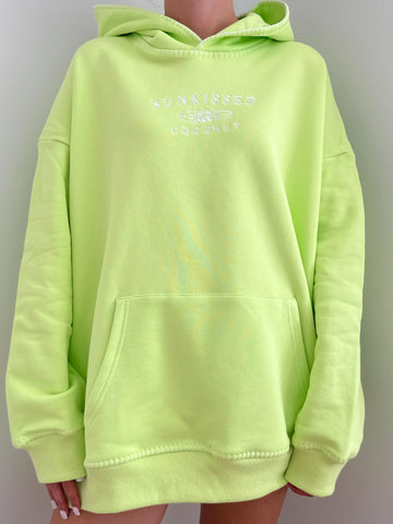 Soft Lime Green Oversized Hoodie for Everyday Comfort