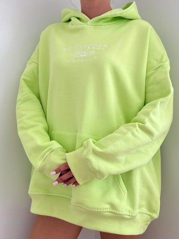 Soft Lime Green Oversized Hoodie for Everyday Comfort