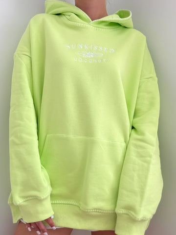 Soft Lime Green Oversized Hoodie for Everyday Comfort