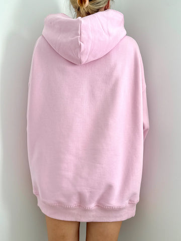 Pastel Magenta Oversized Hoodie for Effortless Everyday Style