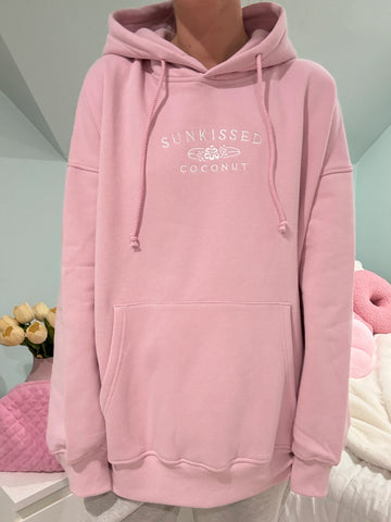 Mauve Mist Embroidered Hoodie for Cozy Everyday Style