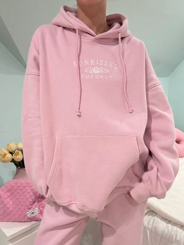 Mauve Mist Embroidered Hoodie for Cozy Everyday Style
