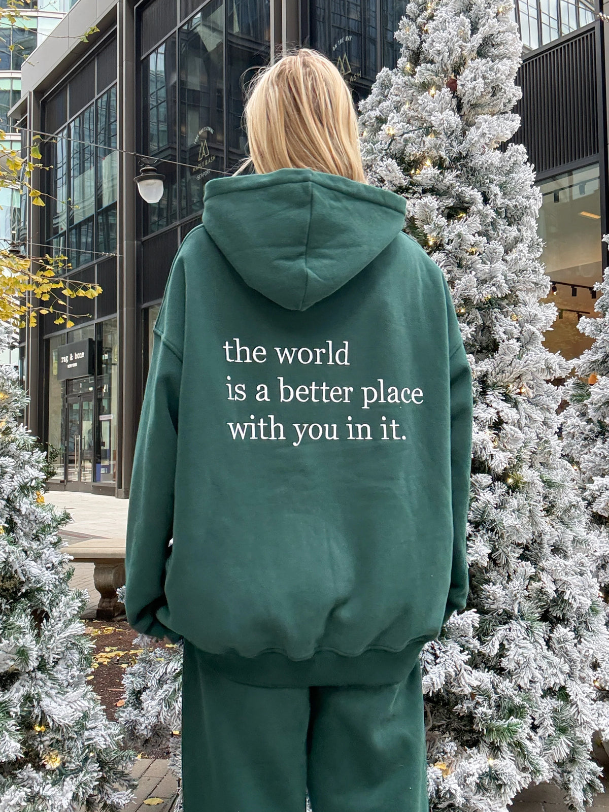 Heartfelt Embroidered Hoodie with Inspirational Message - Cozy Everyday Essential