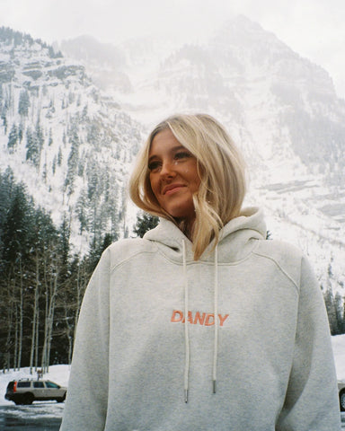 Sunset Watching Oversized Hoodie in Cozy Heather Gray