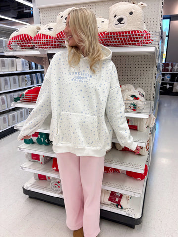 Cozy Embroidered Snowflake Hoodie for Winter Style