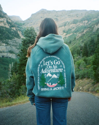 Pine Green Oversized Hoodie for Cozy Adventure Outfits