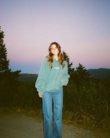 Pine Green Oversized Hoodie for Cozy Adventure Outfits