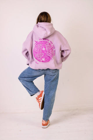 Sunset Orchid Go Where You Feel Alive Hoodie for Everyday Adventure