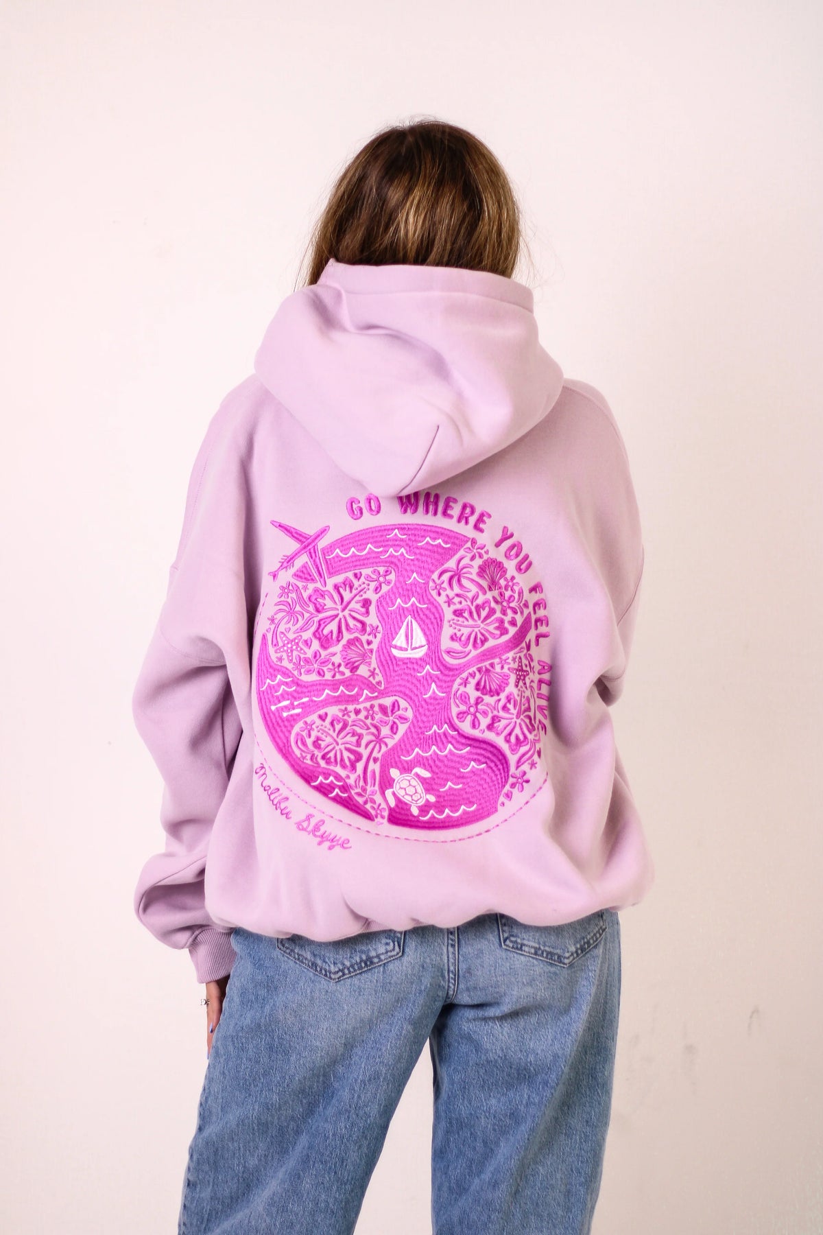 Sunset Orchid Go Where You Feel Alive Hoodie for Everyday Adventure