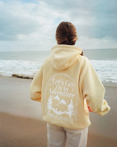 Butter Yellow Oversized Hoodie for Cozy Everyday Adventures